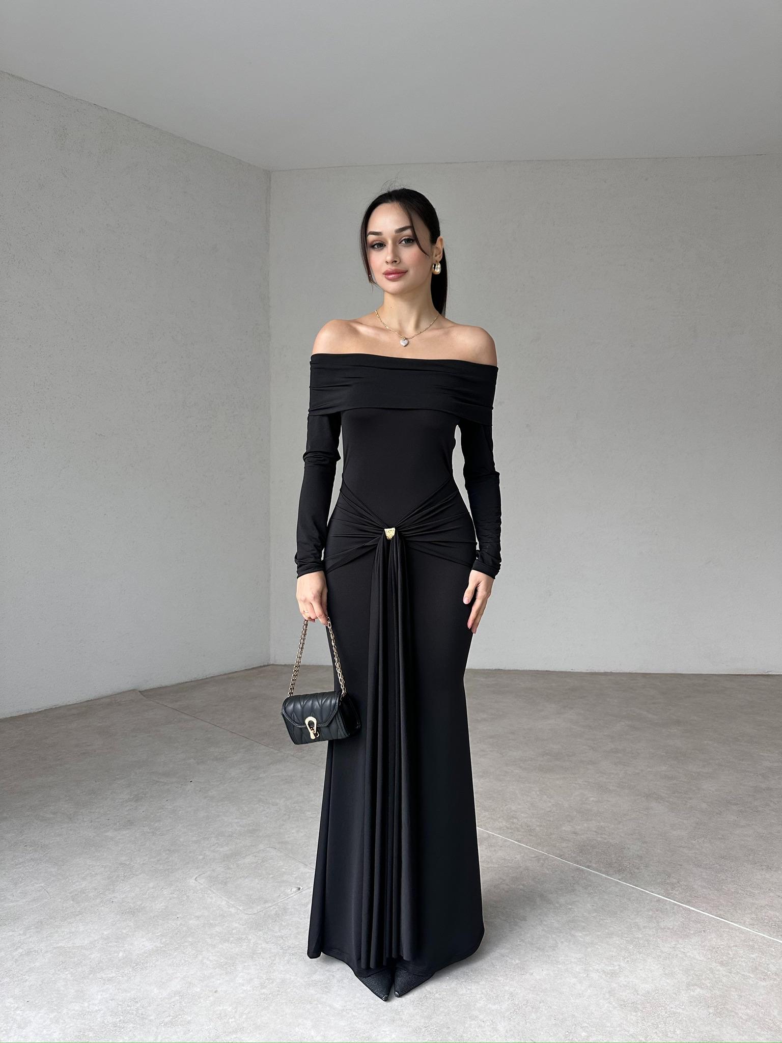 AFFLECK Maxi Elbise 2942 - Siyah - 3