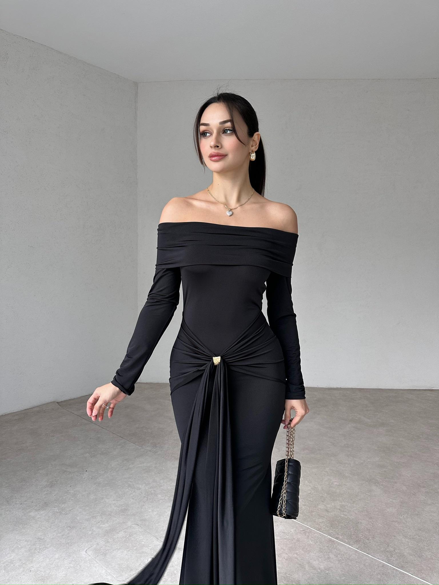 AFFLECK Maxi Elbise 2942 - Siyah - 1