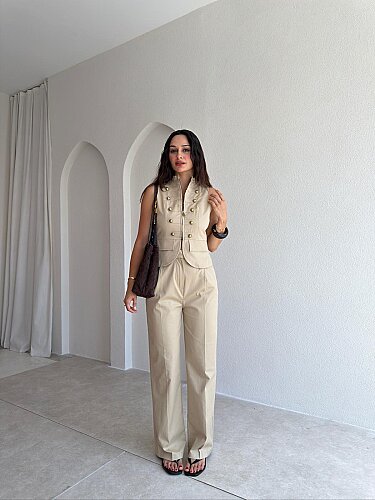 ALBANY Takım 2909 - Vizon - Mooi Butik