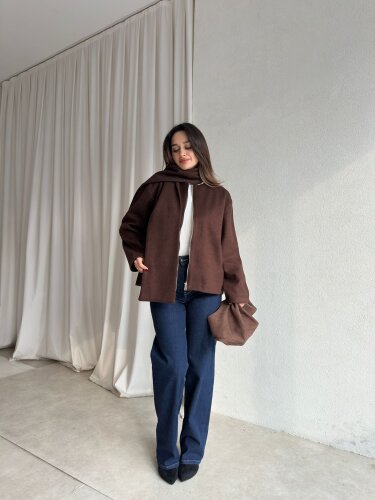 ALİNE Ceket 8463 - Acı Kahve - 3
