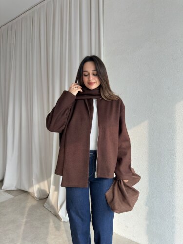 ALİNE Ceket 8463 - Acı Kahve - 1