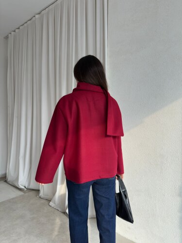 ALİNE Ceket 8463 - Bordo - 4