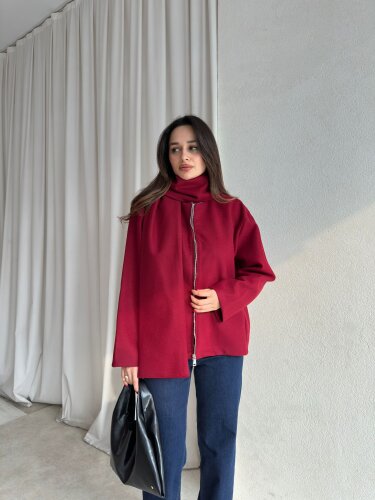 ALİNE Ceket 8463 - Bordo 