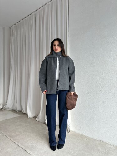 ALİNE Ceket 8463 - Füme - 3