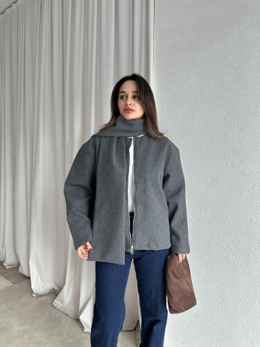 ALİNE Ceket 8463 - Füme - 1