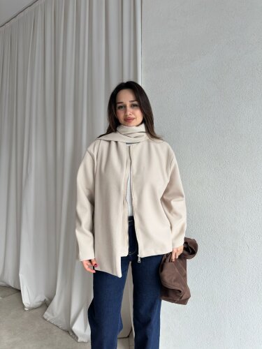 ALİNE Ceket 8463 - Krem 
