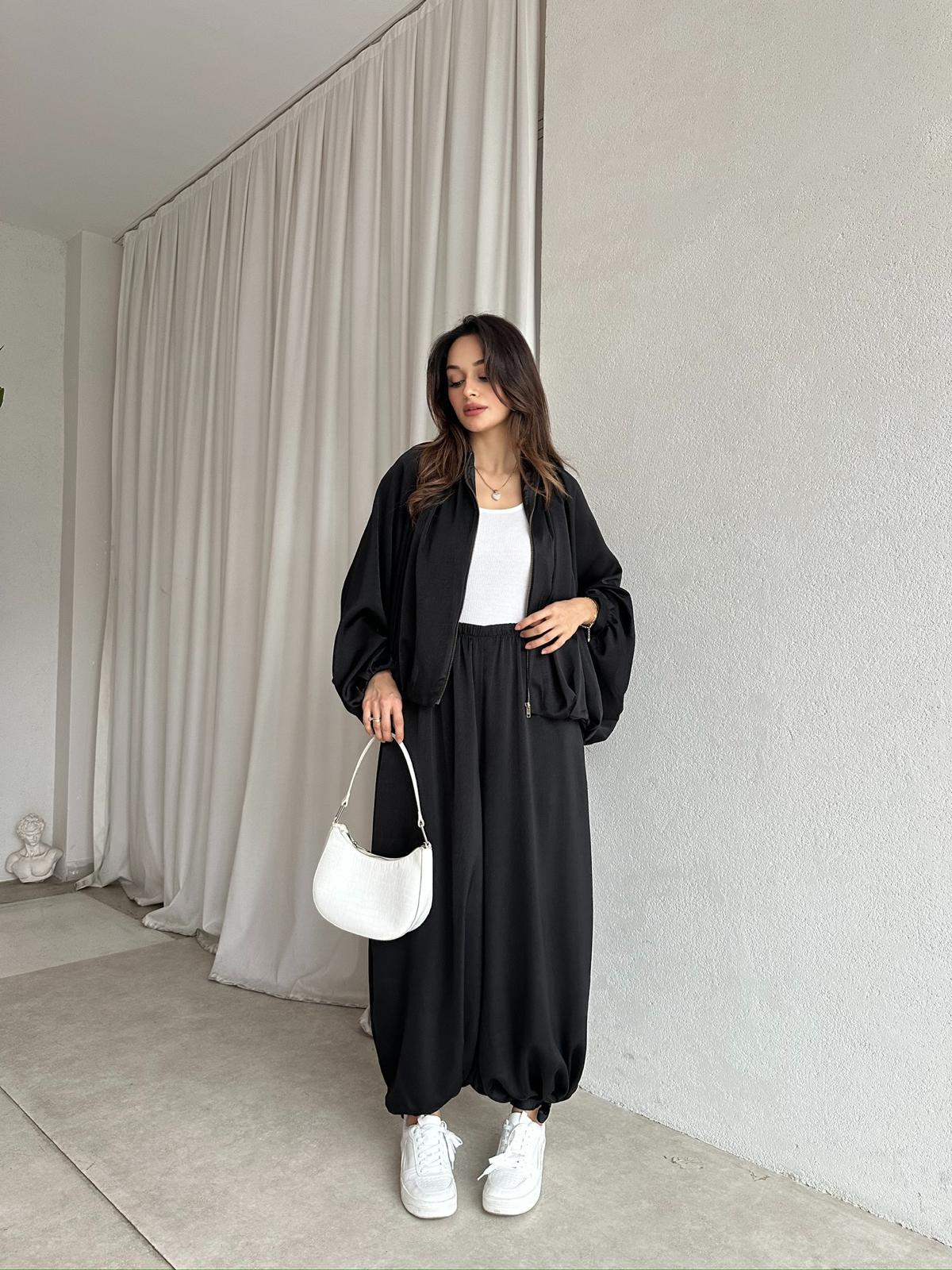 ALODİ Takım 8518 - Siyah ALT - ÜST TAKIM Mooi Butik