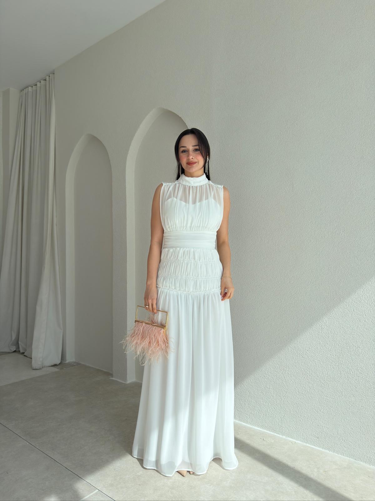 ALVİN Maxi Elbise 2013 - Beyaz