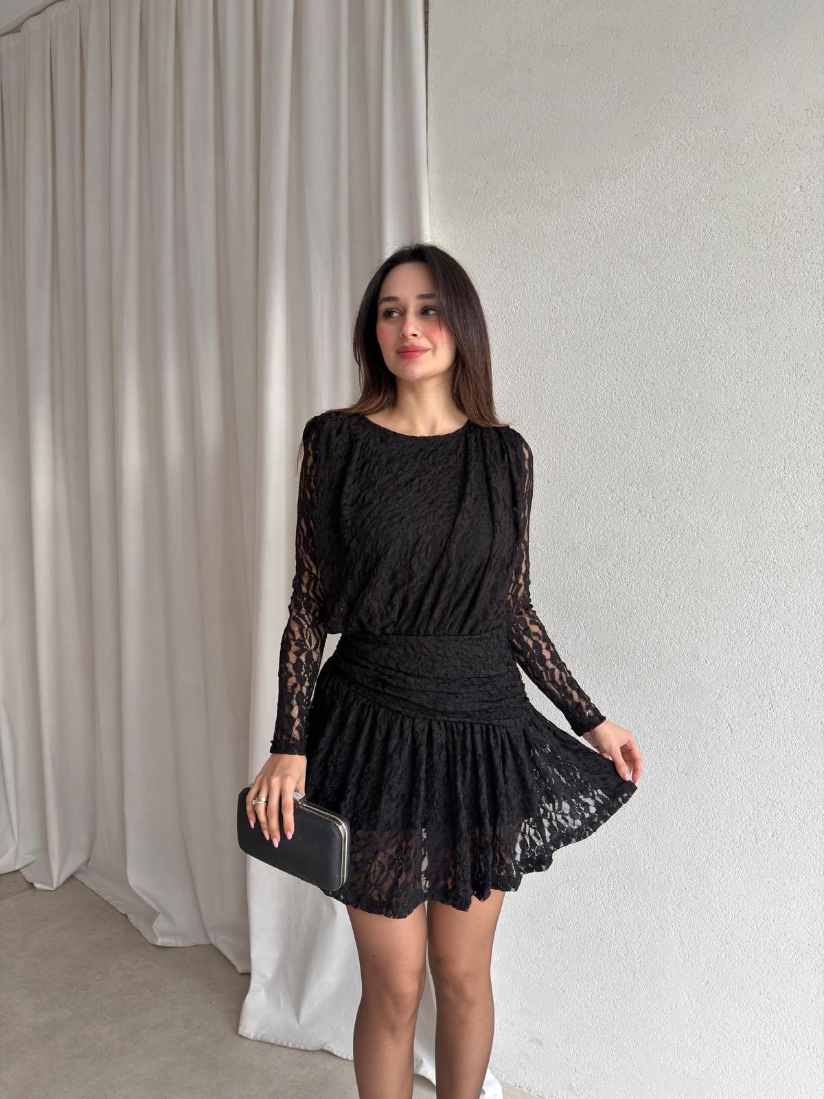 AMETİS Mini Elbise 3698 - Siyah