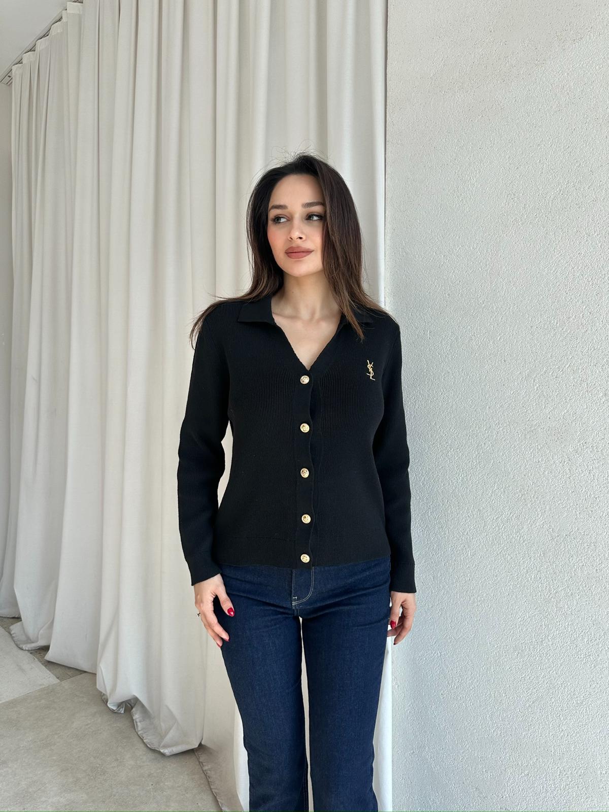 CLİF Triko Hırka 8801 - Siyah