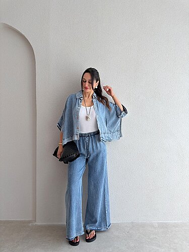 ANNA Denim Takım 3750 - Mavi - Mooi Butik