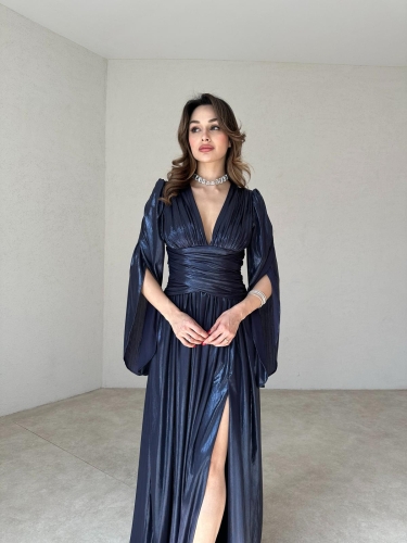 ARİA Maxi Elbise 8548 - Lacivert - 4