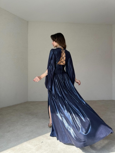 ARİA Maxi Elbise 8548 - Lacivert - 2