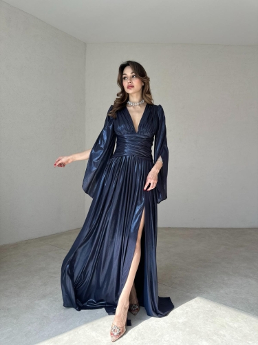 ARİA Maxi Elbise 8548 - Lacivert - 8