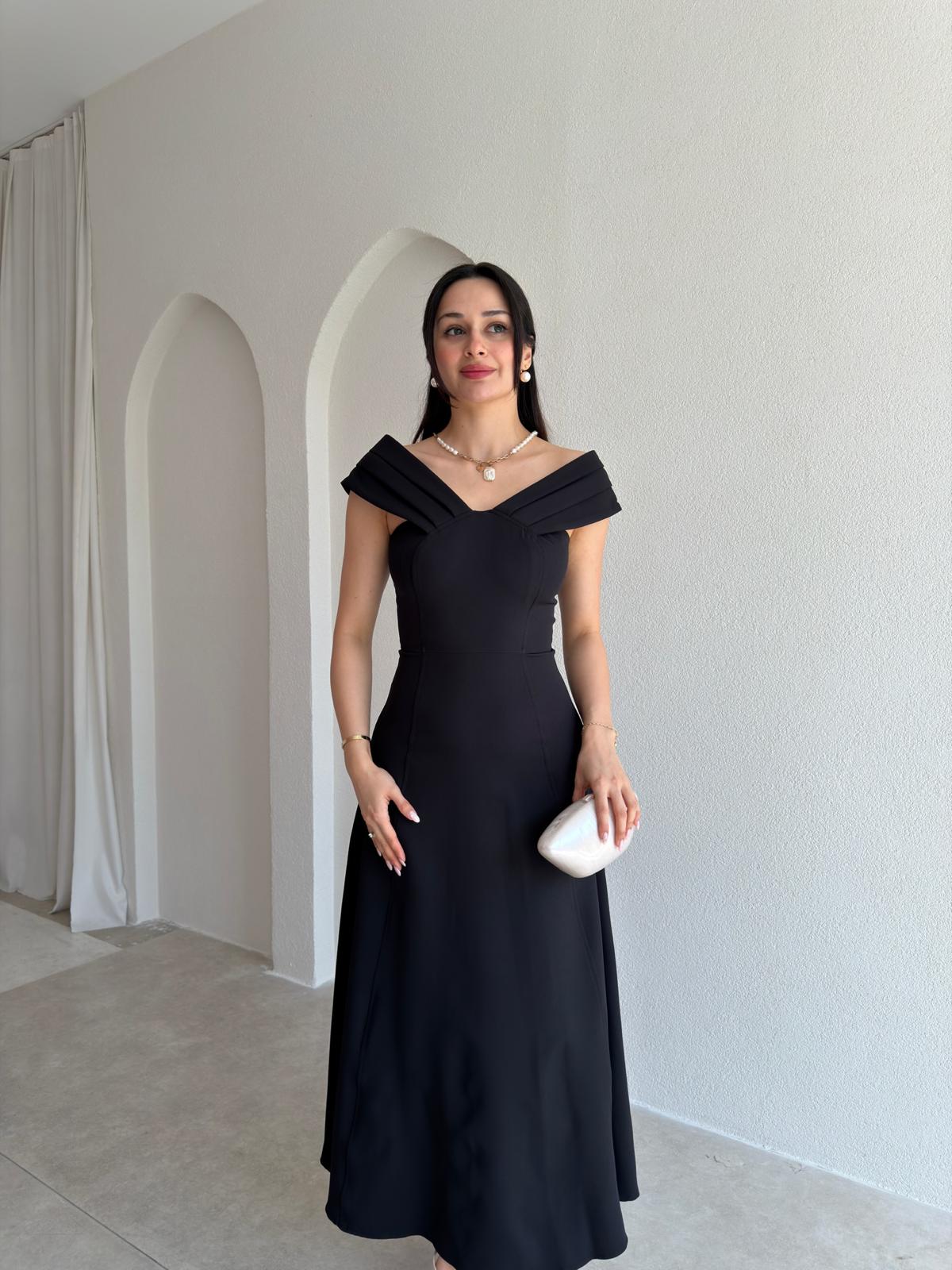 ARTEMİS Maxi Elbise 8600 - Siyah