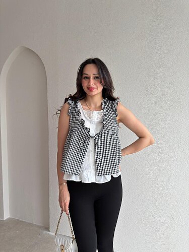 ARTER Pötikareli Gömlek 3221 - Beyaz - Mooi Butik
