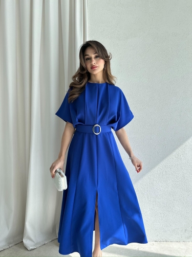 ARTHUR Midi Elbise 2056 - Saks Mavisi - Mooi Butik