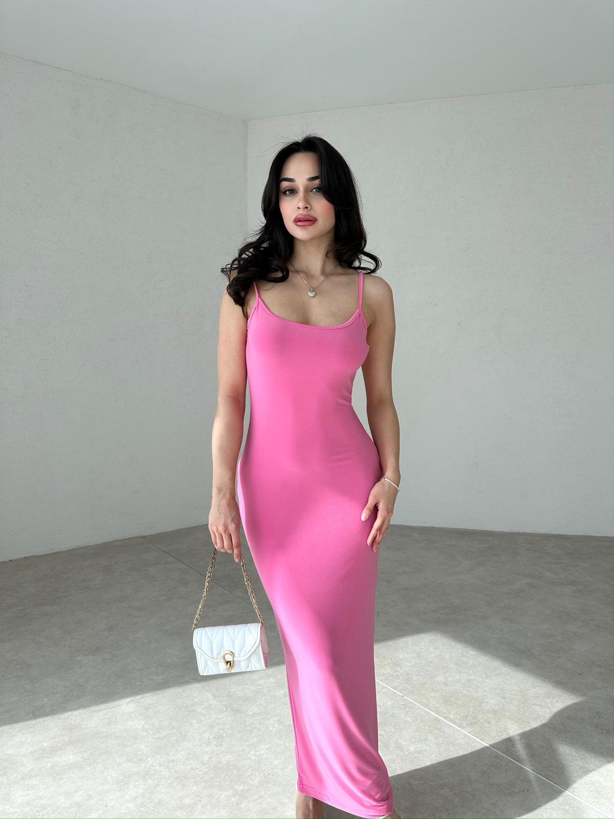  HOLMES Elbise 3881 - Pembe