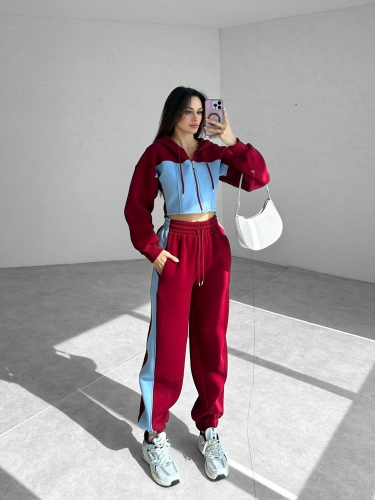 BALZAC Takım 3091 - Bordo - Mooi Butik