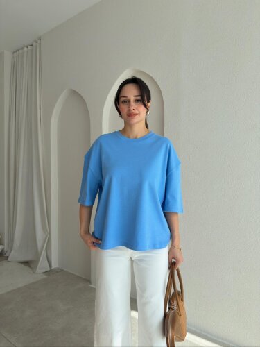 BASEL T-Shirt 8999 - Mavi - 1