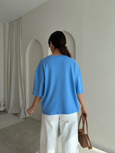 BASEL T-Shirt 8999 - Mavi - 2
