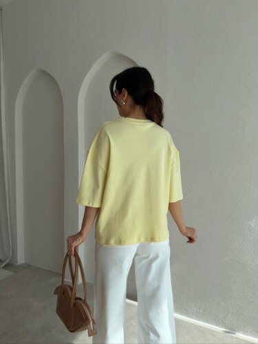 BASEL T-Shirt 8999 - Sarı - 3