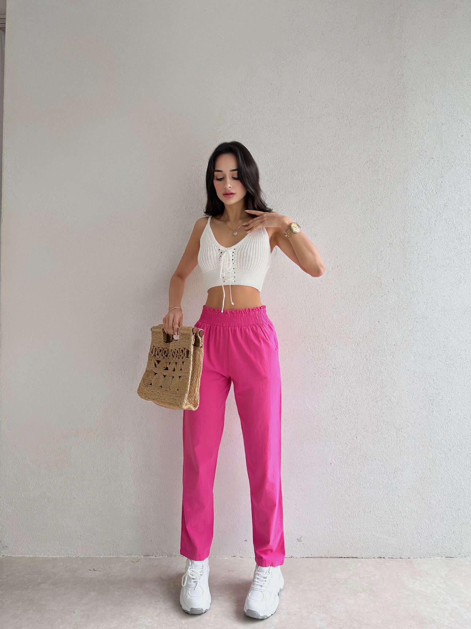 Rachel Pantolon 4923 - Pembe