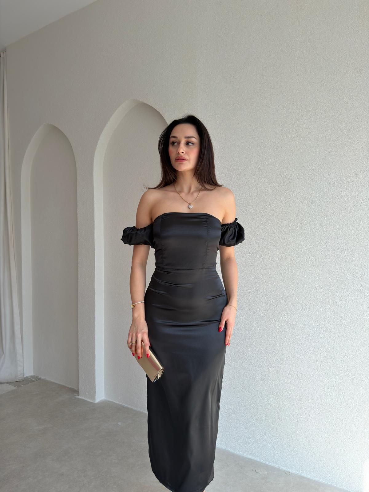 BELİNDA Maxi Elbise 3870 - Siyah
