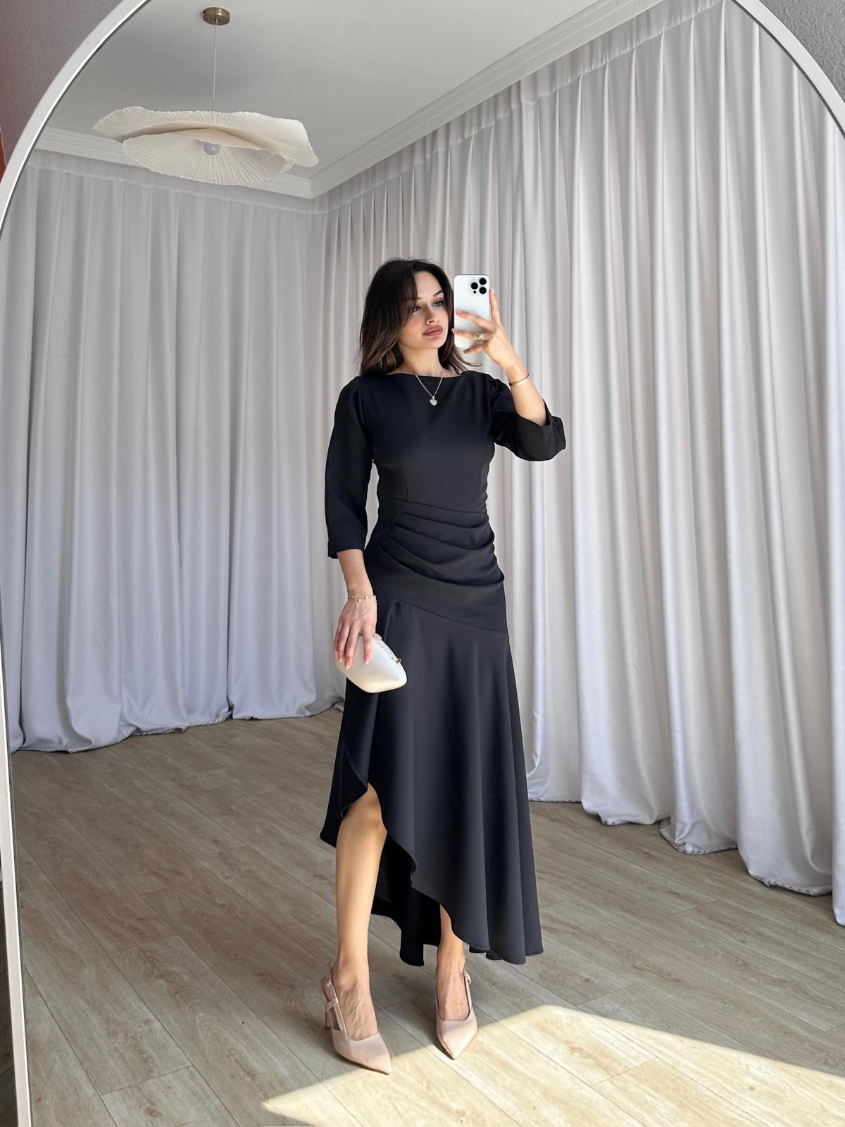 BLİSS Maxi Elbise 8311 - Siyah