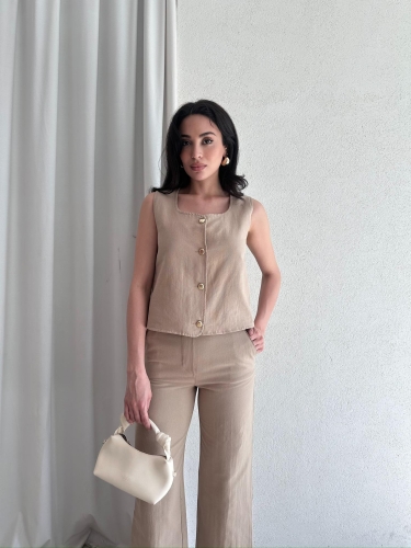 BOBBİE Takım 9863 - Vizon - Mooi Butik