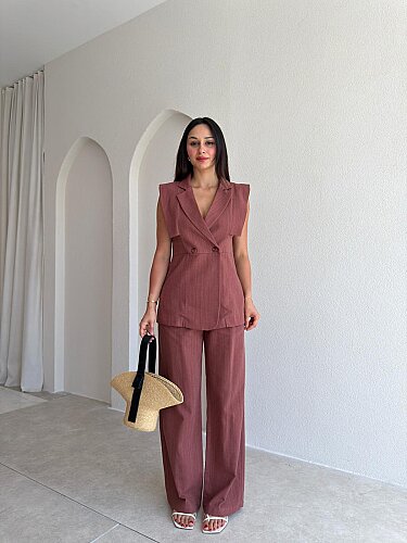 BONNA Takım 5465 - Gül Kurusu - Mooi Butik
