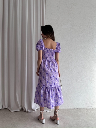 BONNİE Midi Elbise 7678 - Lila - 3