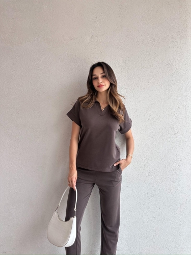 BORDET Takım 5351 - Acı Kahve - Mooi Butik