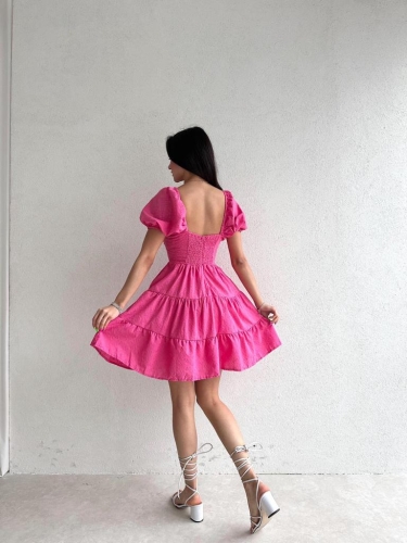 BUFFON Fisto Elbise 9932 - Pembe - 3