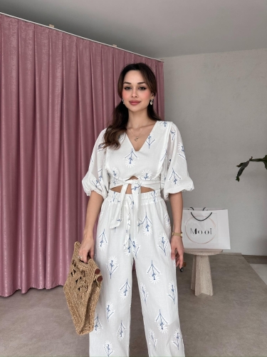 BURLEY Takım 5393 - Mavi - Mooi Butik