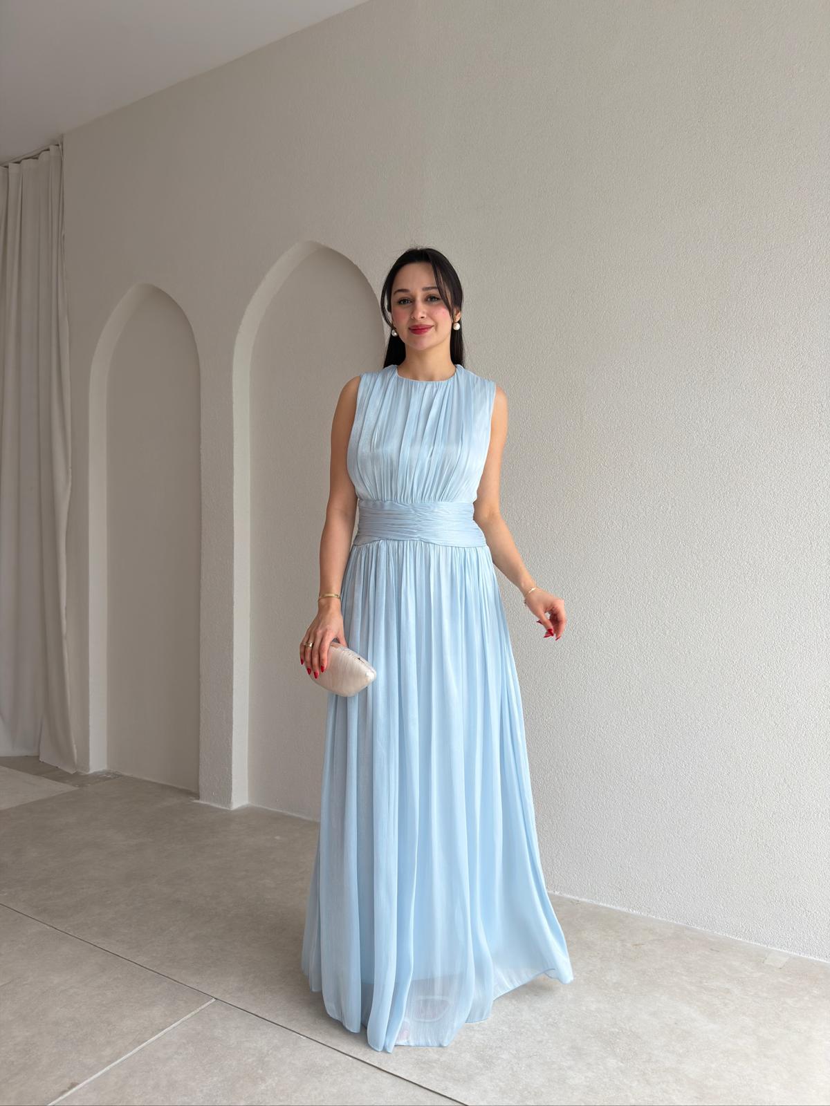 CASANDRA Maxi Elbise 5477 - Bebe Mavisi