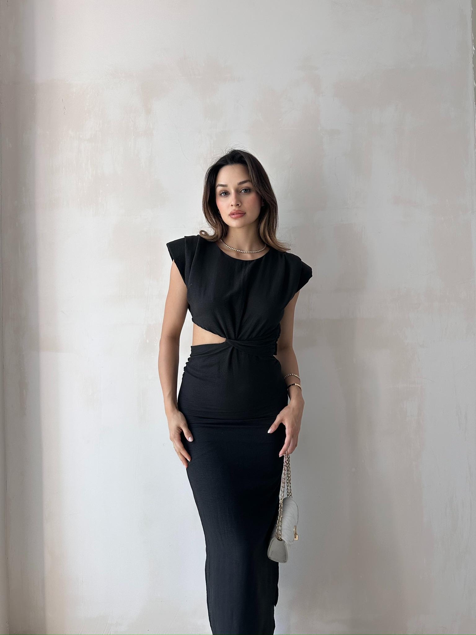 COPERNİCUS Midi Elbise 9222 - Siyah