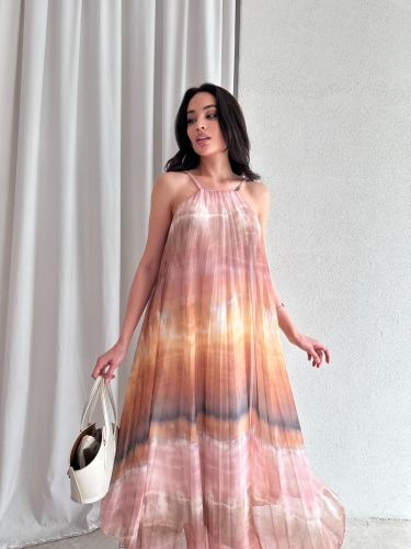 DALTON Maxi Elbise 8651 - Vizon - Mooi Butik