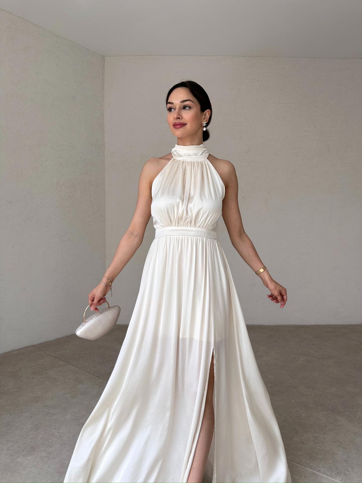 DİDEROT Maxi Elbise 9045 - Ekru