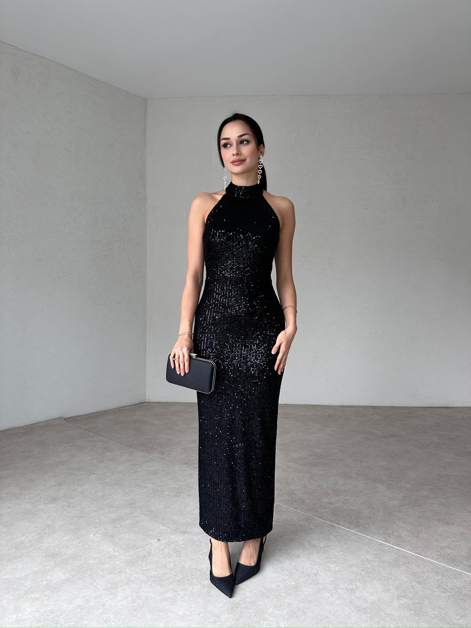 DOWNEY Maxi Elbise 0193 - Siyah - 2