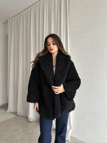 ELNA Kürk 8467 - Siyah - Mooi Butik
