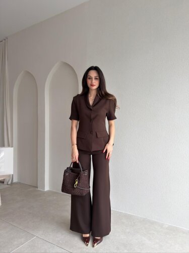 ERA Takım 6877 - Acı Kahve - Mooi Butik