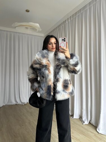 EROS Kürk 8735 - Kahverengi - Mooi Butik