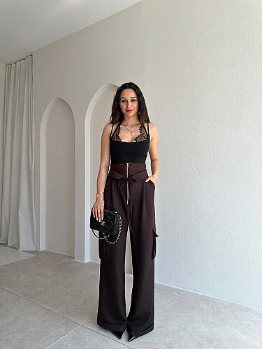 EVERTON Özel Tasarım Pantolon 9001 - Acı Kahve - Mooi Butik