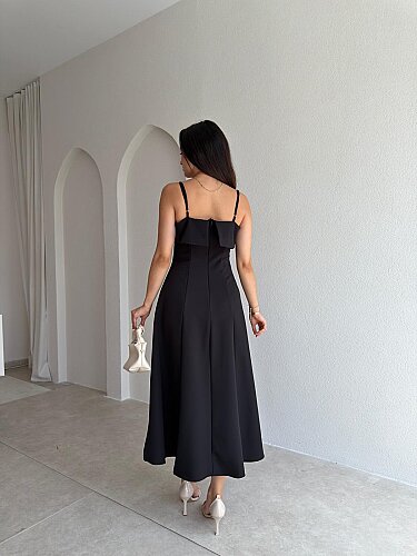 FABRİ Midi Elbise 7337 - Siyah - 3