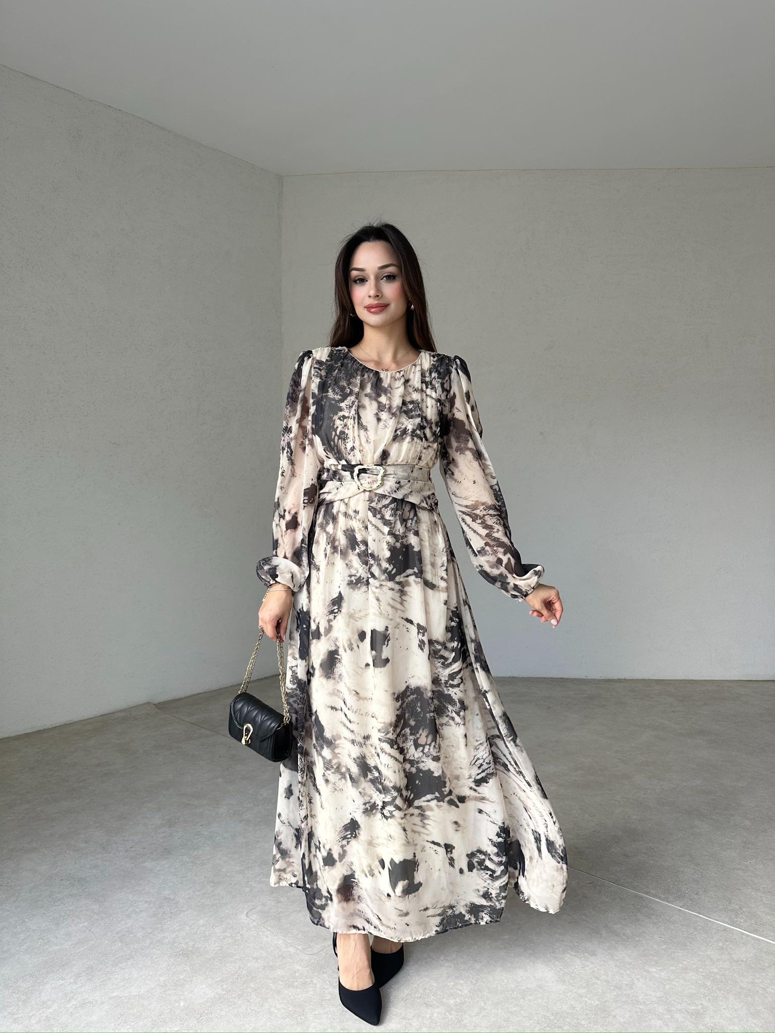 FERGUSON Maxi Elbise 0013 - Krem