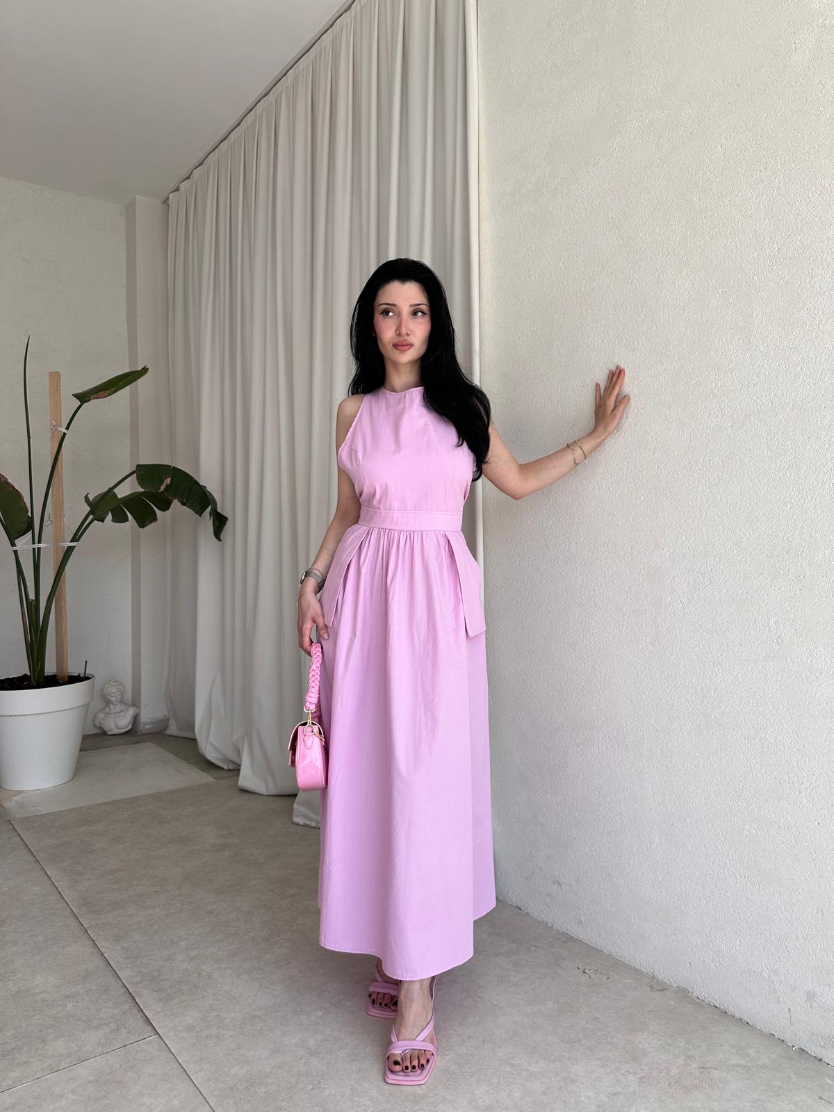 GAMORA Maxi Elbise 8239 - Pembe