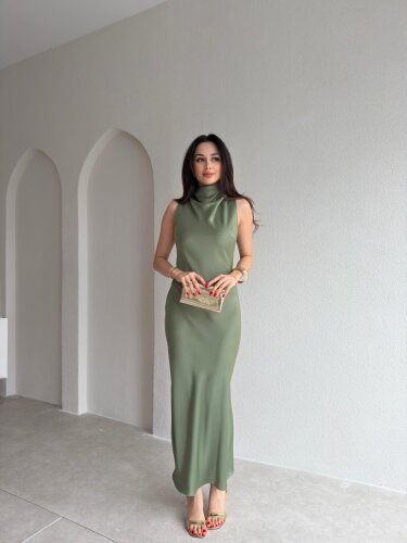 GODWİN Maxi Elbise 6493 - Mint - Mooi Butik
