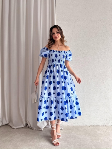 GOLDA Midi Elbise 1333 - 2