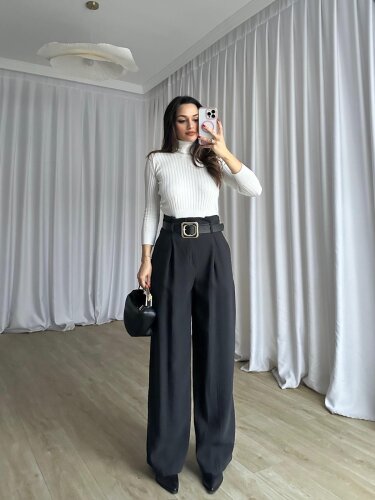 GRASİA Pantolon 8695 - Siyah - 1